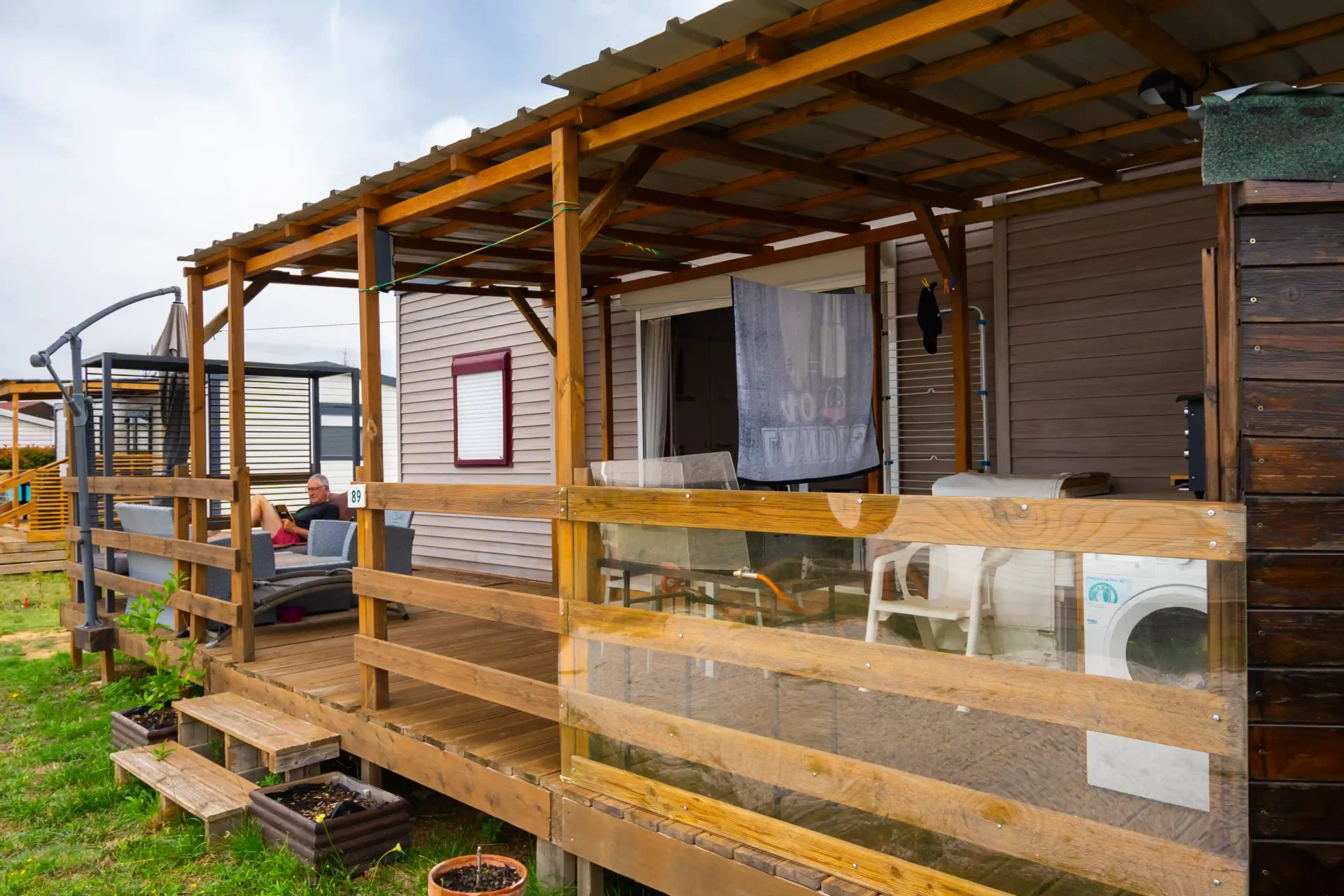 mobil home tout confort camping 4 étoiles dans les pyrénées orientales
